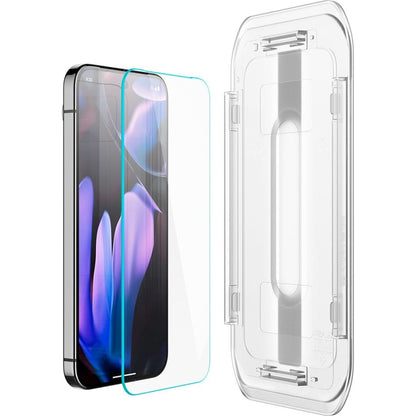 Schutzfolie Spigen GlastR EZ FIT für Google Pixel 9 Pro XL, gehärtetes Glas, Full Glue, Set mit 2 Stück