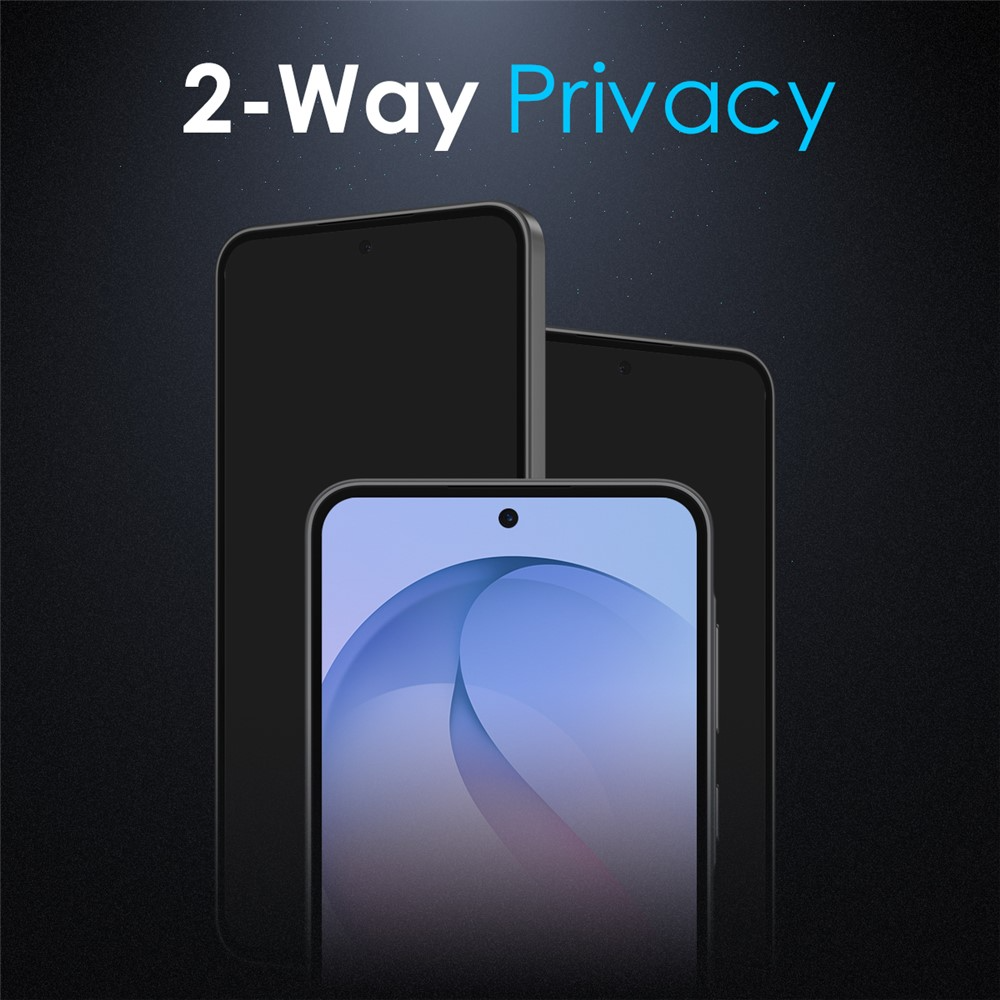 Privacy-Schutzfolie Northjo für Samsung Galaxy S26 FE, gehärtetes Glas, Full Glue, 2 Stück Set