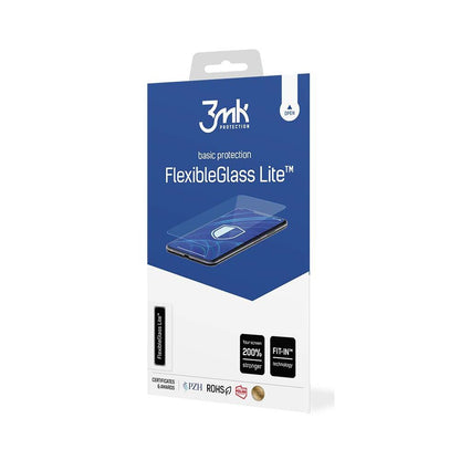 3MK FlexibleGlass Lite Displayschutzfolie für Apple iPhone 16, Flexibles Glas, Vollflächig Klebend