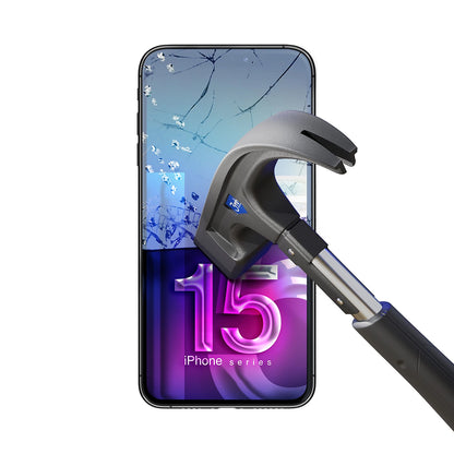 3MK FlexibleGlass Displayschutzfolie für Apple iPhone 15, Flexibles Glas, Vollkleber