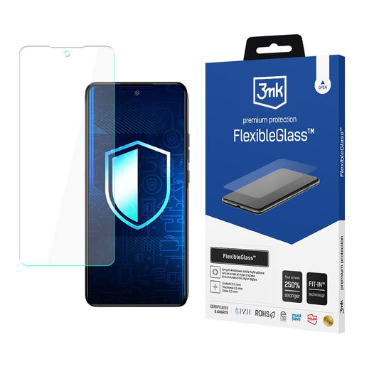 3MK FlexibleGlass Displayschutzfolie für Samsung Galaxy A25 A256, Flexibles Glas, Vollkleber