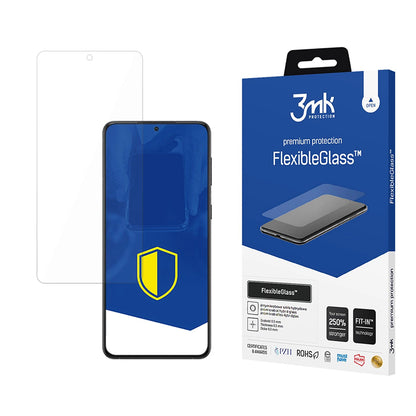 3MK FlexibleGlass Displayschutzfolie für Samsung Galaxy S24 FE S721, Flexibles Glas, Vollkleber