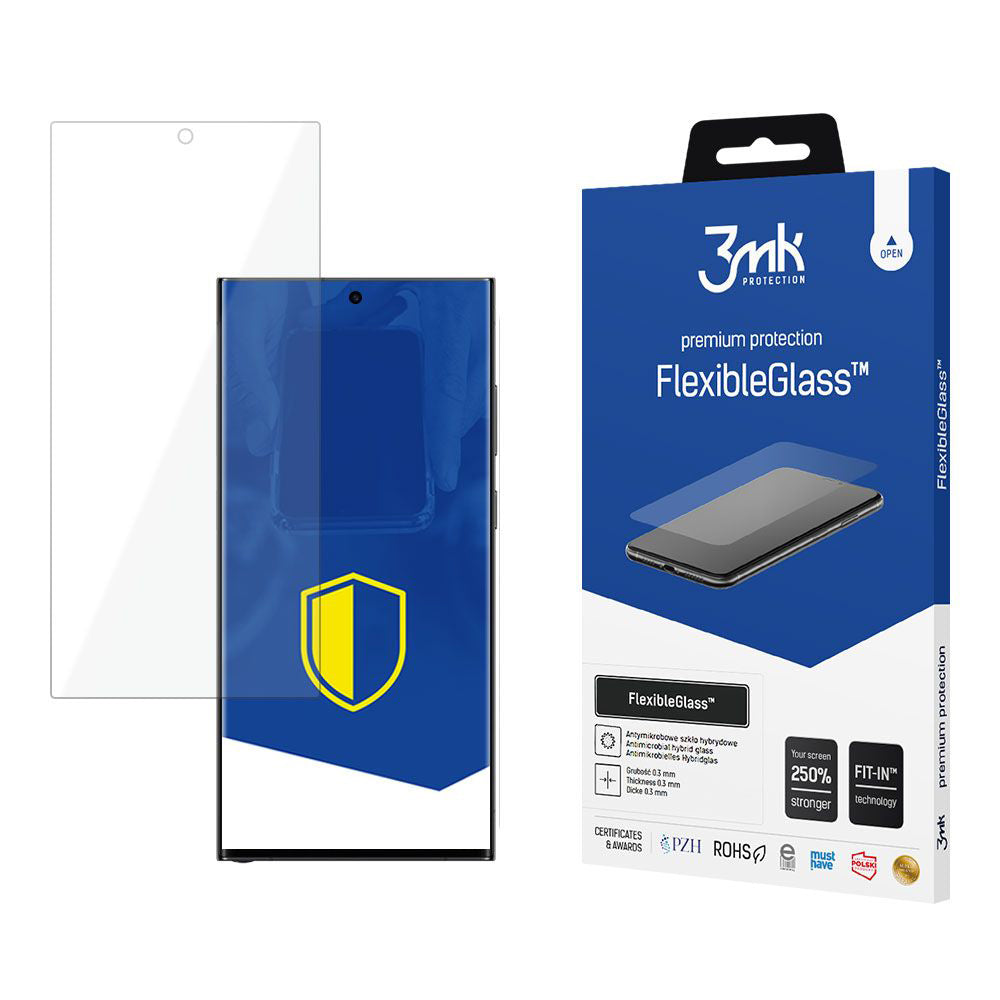3MK FlexibleGlass Schutzfolie für Samsung Galaxy S24 Ultra S928 | Hybrid | Full Glue