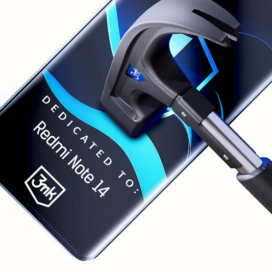 3MK FlexibleGlass Displayschutzfolie für Xiaomi Redmi Note 14 5G, Flexibles Glas, Vollklebend