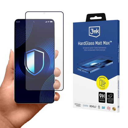 Schutzfolie 3MK HardGlass für Samsung Galaxy S26 Ultra S948, gehärtetes Glas, Vollkleber, Schwarz