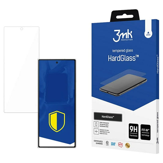 3MK HardGlass Displayschutzfolie für Samsung Galaxy Z Fold7 F966, Sicherheitsglas, Vollkleber