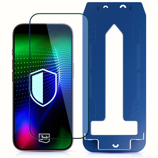 Schutzfolie 3MK Hardy Ultra für Apple iPhone 17 Pro Max, gehärtetes Glas, Full Glue, Schwarz