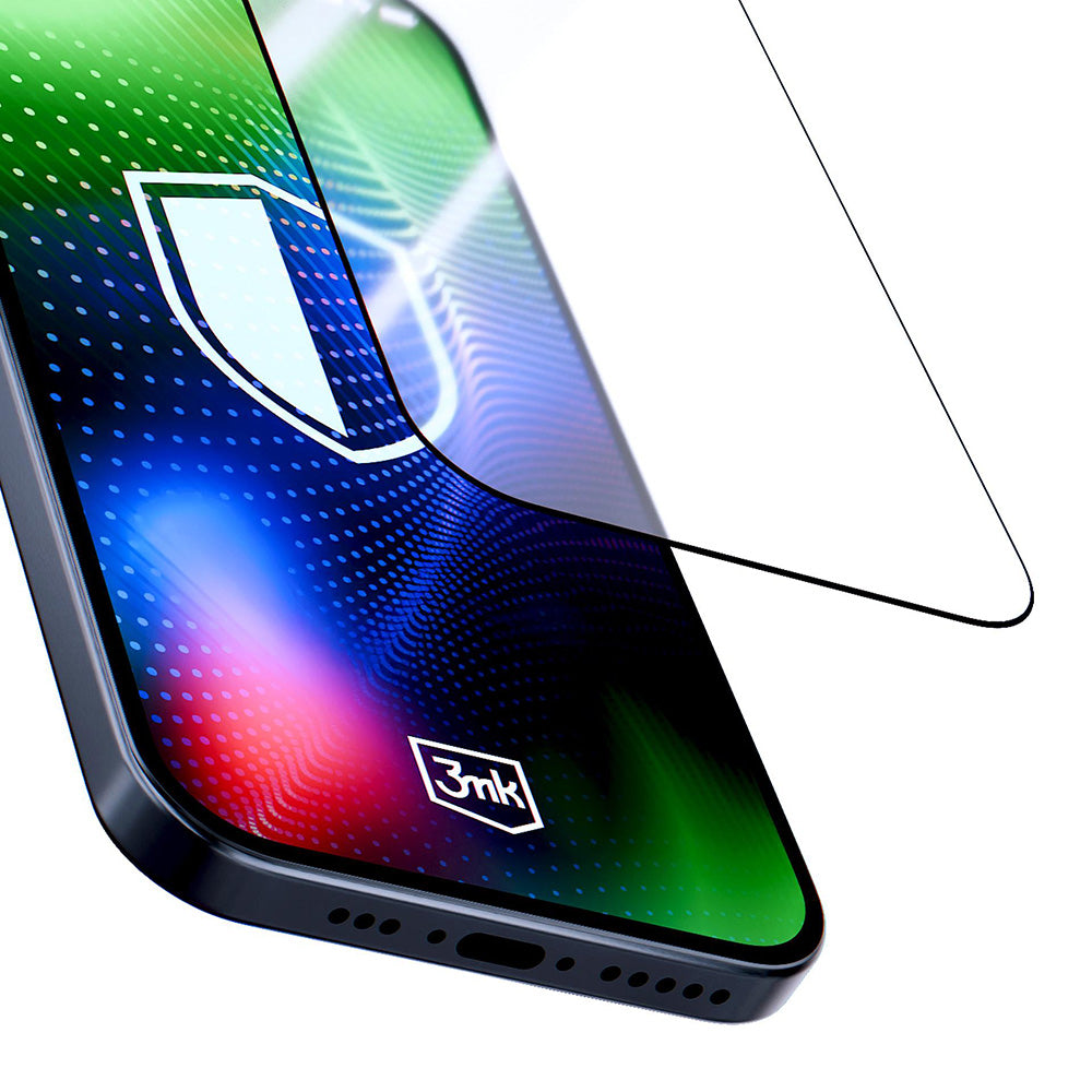 Schutzfolie 3MK Hardy Ultra für Apple iPhone 17 Pro Max, gehärtetes Glas, Full Glue, Schwarz