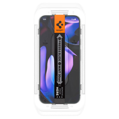 Privacy-Schutzfolie Spigen GlastR EZ FIT für Google Pixel 9 Pro XL, gehärtetes Glas, Full Glue, 2er-Set AGL09313