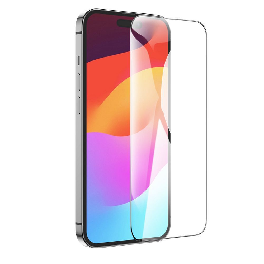 Schutzfolie HOCO G14 für Apple iPhone 15 Pro Max, gehärtetes Glas, Full Glue, Set 10 Stück, 5D, Schwarz
