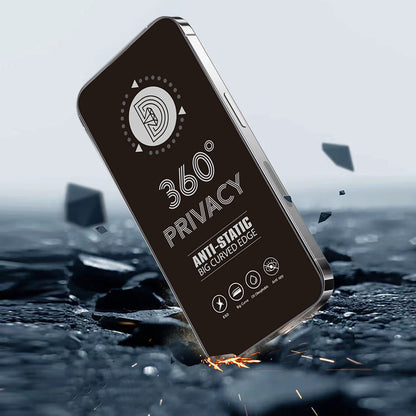 OEM 360 Privacy Displayschutzfolie für Samsung Galaxy A37 5G, gehärtetes Glas, Full Glue