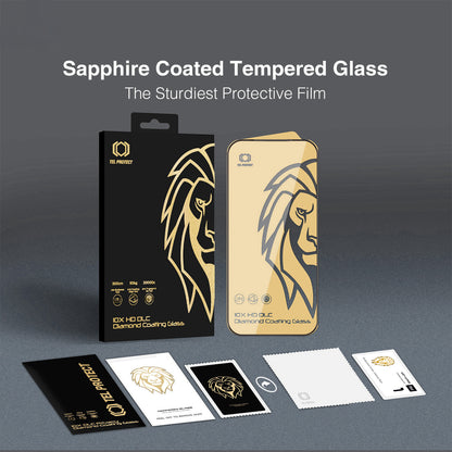 Tel Protect 10X HD DLC Diamond Coating Displayschutzfolie für Samsung Galaxy S26 Ultra S948, gehärtetes Glas, vollflächig klebend, schwarz