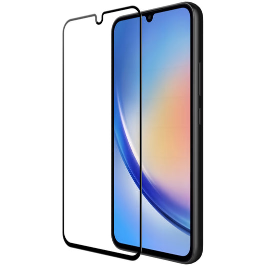 OEM-Displayschutzfolie für Samsung Galaxy A34 A346, gehärtetes Glas, Vollkleber, 9D, Schwarz