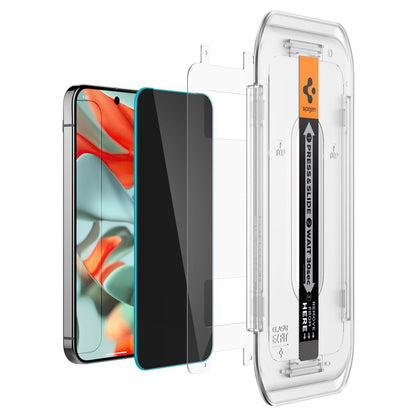 Privacy-Schutzfolie Spigen GlastR EZ FIT für Google Pixel 9 Pro XL, gehärtetes Glas, Full Glue, 2er-Set AGL09313