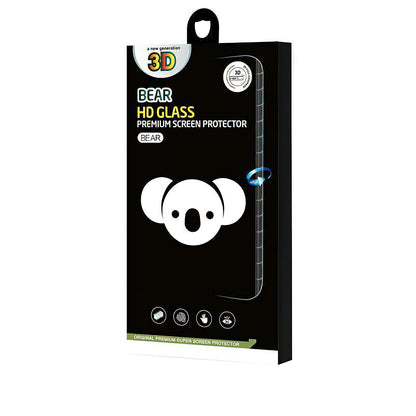Bear HD Displayschutzfolie für Apple iPhone 14 Pro Max, gehärtetes Glas, Full Glue, Schwarz