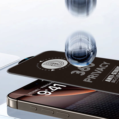 OEM 360 Privacy Displayschutzfolie für Samsung Galaxy A37 5G, gehärtetes Glas, Full Glue