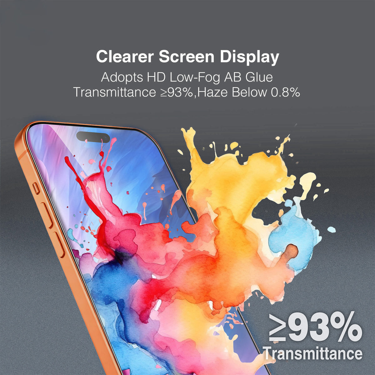 Tel Protect 10X HD DLC Diamond Coating Displayschutzfolie für Apple iPhone 17 / 16 Pro, gehärtetes Glas, vollflächig klebend, schwarz
