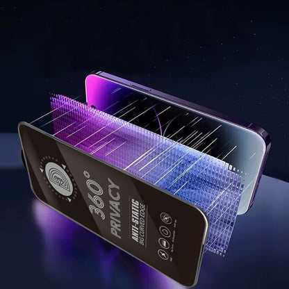 OEM 360 Privacy Displayschutzfolie für Samsung Galaxy A37 5G, gehärtetes Glas, Full Glue