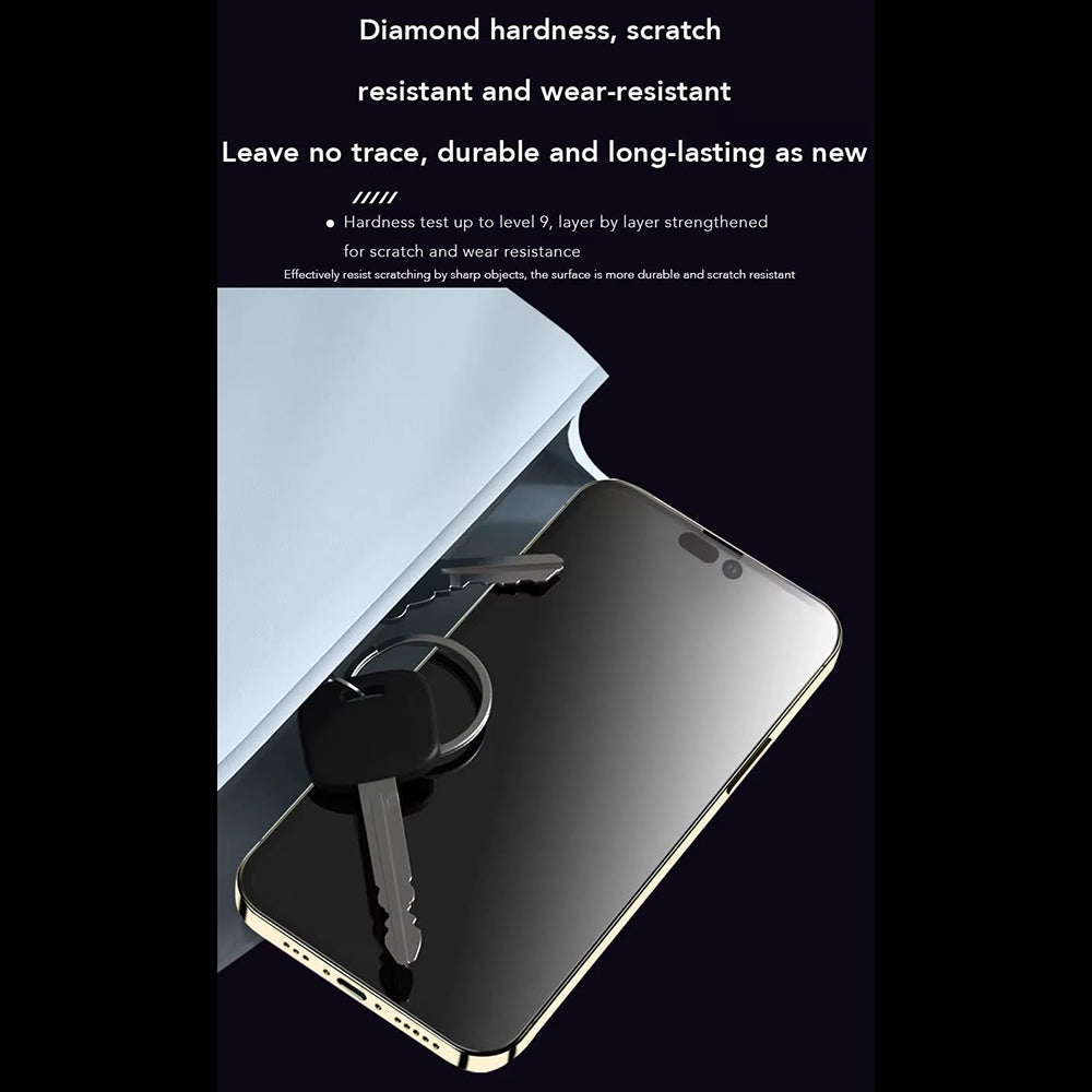 Anank 1X Reinforced Anti-Fingerprint Screen Protector for Apple iPhone 16 Pro, Tempered Glass, Full Glue, 2.5D, Black