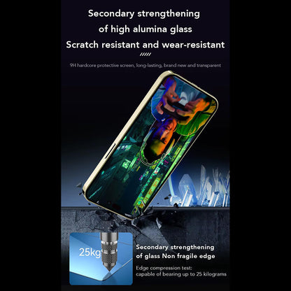 Anank 1X Reinforced Anti-Fingerprint Screen Protector for Apple iPhone 16, Tempered Glass, Full Glue, 2.5D, Black