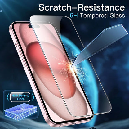 Anank 1X Verstärkte Displayschutzfolie für Apple iPhone 16 Pro, gehärtetes Glas, Full Glue, 3D, 10 Stück Set