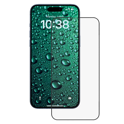 Anank 3X Reinforced Invisible Screen Protector for Apple iPhone 16 Pro Max, Tempered Glass, Full Glue, 3D, Black