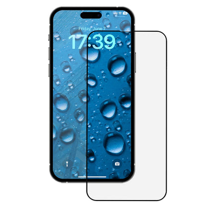 Anank 3X Verstärkte Displayschutzfolie für Apple iPhone 15 Pro Max, Sicherheitsglas, Vollkleber, 2.5D, Schwarz