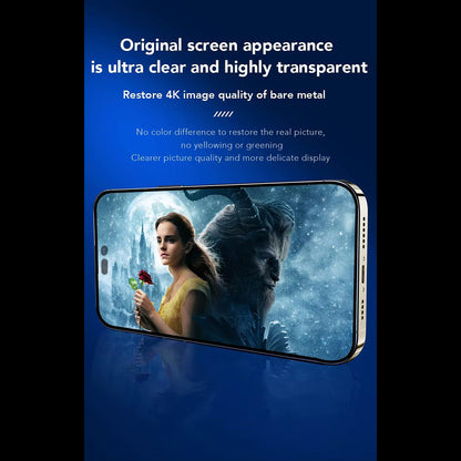 Anank 3X Verstärkte Displayschutzfolie für Apple iPhone 15 Pro Max, Sicherheitsglas, Vollkleber, 2.5D, Schwarz
