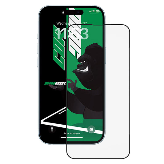 Anank 5X Verstärkte CG Displayschutzfolie für Apple iPhone 15 Pro Max, Gehärtetes Glas, Vollkleber, 2.5D, Schwarz