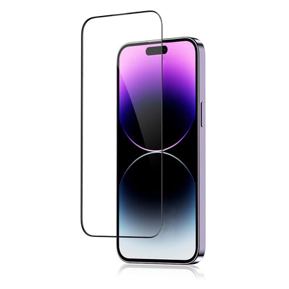 Blueo Anti-Broken Displayschutzfolie für Apple iPhone 17 Pro Max / 16 Pro Max, gehärtetes Glas, Vollkleber, Schwarz