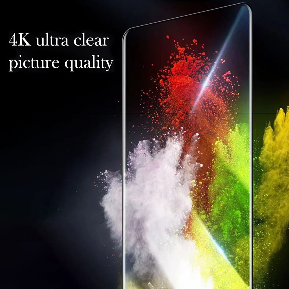 Blueo Anti-Dust HD Displayschutzfolie für Apple iPhone 17e / 16e / 14 / 13 Pro, gehärtetes Glas, Vollkleber, Schwarz