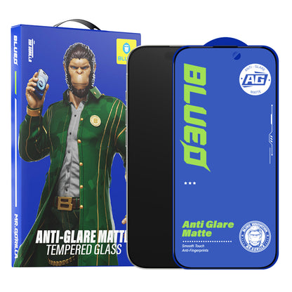 Blueo Anti-Glare Displayschutzfolie für Apple iPhone 11 Pro Max / XS Max, gehärtetes Glas, Vollkleber, Schwarz