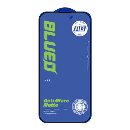 Blueo Anti-Glare Displayschutzfolie für Apple iPhone 11 Pro Max / XS Max, gehärtetes Glas, Vollkleber, Schwarz