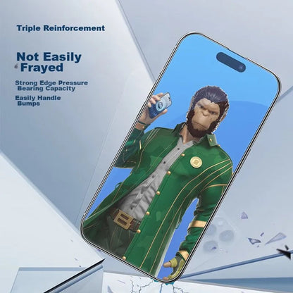 Blueo Anti-Glare Displayschutzfolie für Apple iPhone 11 Pro Max / XS Max, gehärtetes Glas, Vollkleber, Schwarz