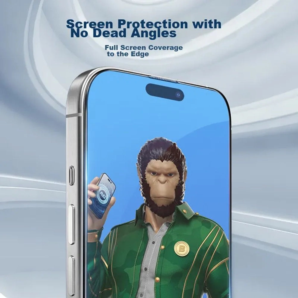 Blueo Anti-Glare Displayschutzfolie für Apple iPhone 11 Pro Max / XS Max, gehärtetes Glas, Vollkleber, Schwarz