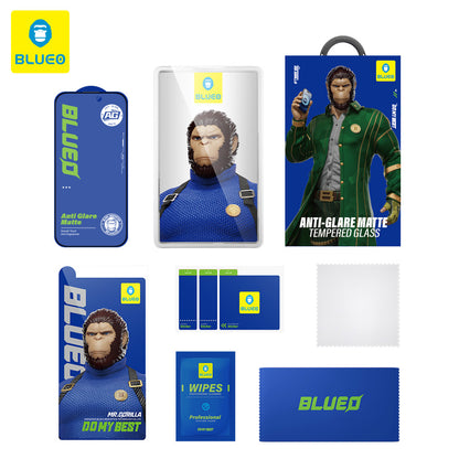 Blueo Anti-Glare Displayschutzfolie für Apple iPhone 11 Pro Max / XS Max, gehärtetes Glas, Vollkleber, Schwarz