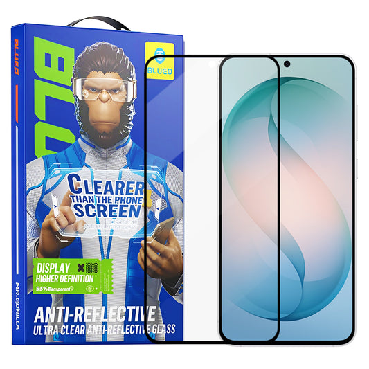Schutzfolie Blueo Anti-Reflective HD für Samsung Galaxy S26 Plus S947, Gehärtetes Glas, Vollverklebung, Schwarz