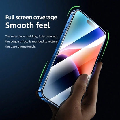 Blueo AR Applicator Pro Displayschutzfolie für Apple iPhone 16 Pro, gehärtetes Glas, Full Glue, 3D, Schwarz