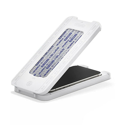Schutzfolie Blueo Crystal Anti-Kratz Applikator für Apple iPhone 17 Air, gehärtetes Glas, Full Glue, Schwarz