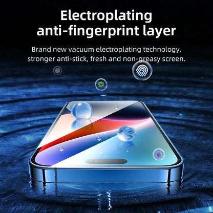 Blueo Curved Edge AR Applicator Displayschutzfolie für Apple iPhone 18 Pro / 17 Pro / 17 / 16 Pro, gehärtetes Glas, Full Glue, 3D, Schwarz