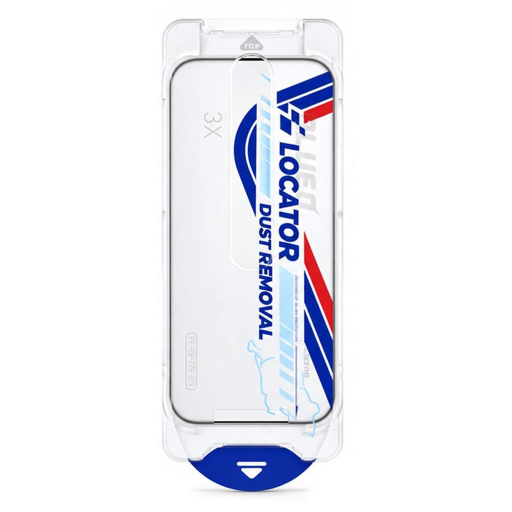 Blueo Drop Resistant Applicator Pro Displayschutzfolie für Apple iPhone 18 Pro Max / 17 Pro Max, gehärtetes Glas, vollflächig klebend, Schwarz