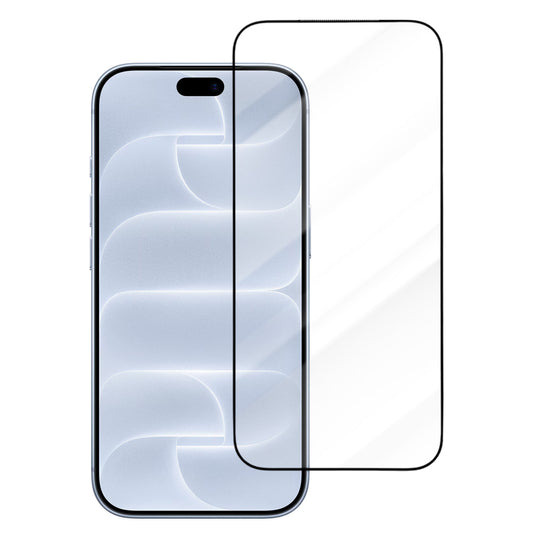 Blueo Drop Resistant Displayschutzfolie für Apple iPhone 18 Pro / 17 Pro / 17 / 16 Pro, gehärtetes Glas, vollflächig klebend, schwarz