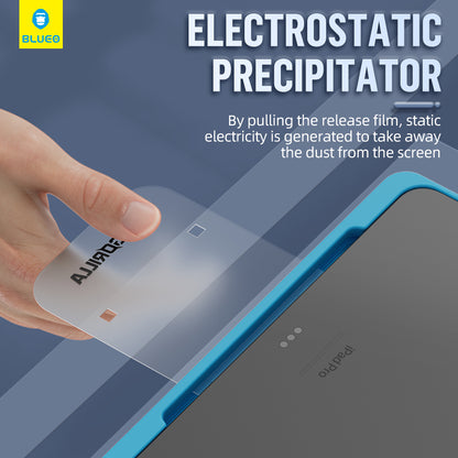 Blueo HD Applicator Pro Displayschutzfolie für Apple iPad (2025) / (2022), Gehärtetes Glas, Vollflächig Klebend