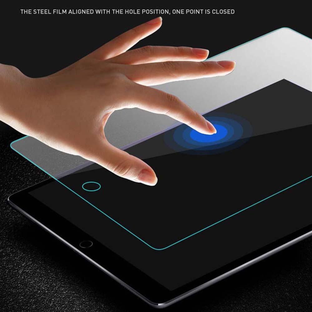 Schutzfolie Blueo HD für Apple iPad 10.2 (2021) / 10.2 (2020) / 10.2 (2019), Gehärtetes Glas, Vollverklebung