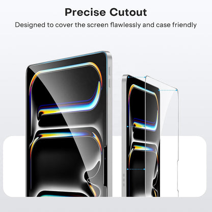 Blueo HD Displayschutzfolie für Apple iPad Pro 12,9 (2022) / Pro 12,9 (2021) / Pro 12,9 (2020), gehärtetes Glas, Full Glue