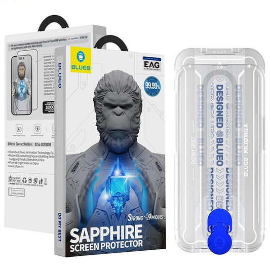 Schutzfolie Blueo HD für Apple iPhone 17 Air, gehärtetes Glas, Full Glue, 2.5D, Set mit 5 Stück