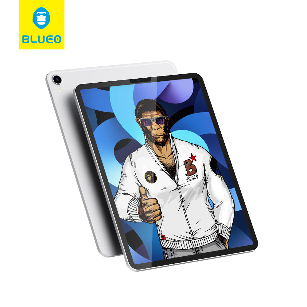 Blueo Displayschutzfolie für Apple iPad Air 13 (2024), gehärtetes Glas, Full Glue