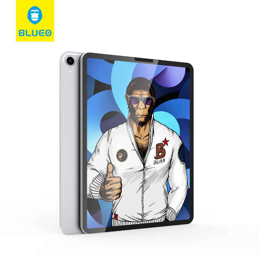 Schutzfolie Blueo für Apple iPad Pro 12.9 (2022) / Pro 12.9 (2021) / Pro 12.9 (2020), Gehärtetes Glas, Vollverklebung