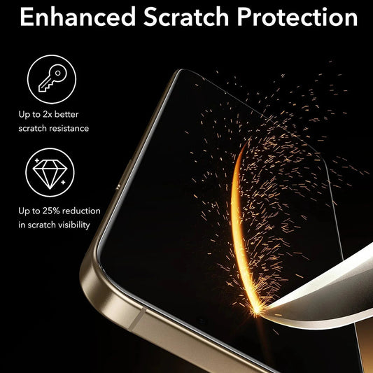 Schutzfolie ESR Corning UltraFit für Apple iPhone 17 Pro Max, gehärtetes Glas, Full Glue, Set 3 Stück