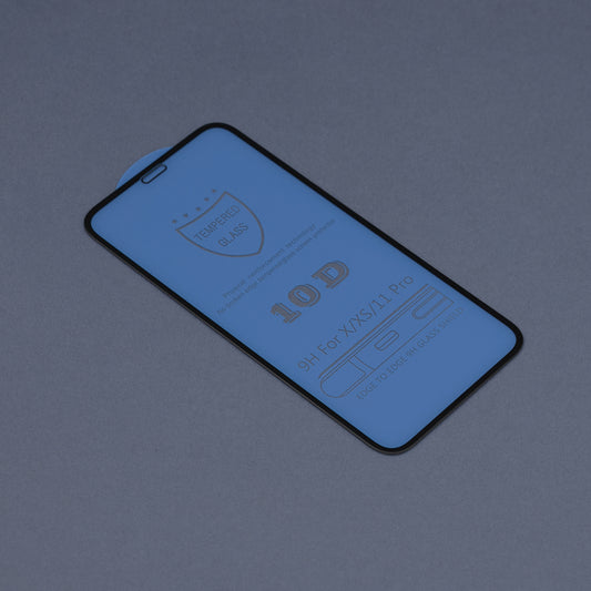 DUX DUCIS Displayschutzfolie für Apple iPhone 11 Pro / XS / X, gehärtetes Glas, Edge Glue, Schwarz